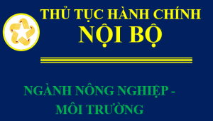 NỘI BỘ NÔNG NGHIỆP MÔI TRƯỜNG