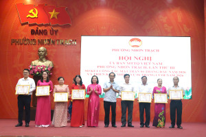 Phường Nhơn Trạch sơ kết công tác Mặt trận 6 tháng đầu năm...