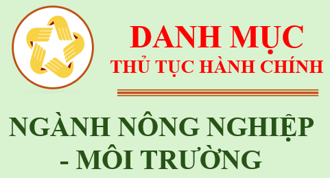 Danh mục TTHC ngành NNMT